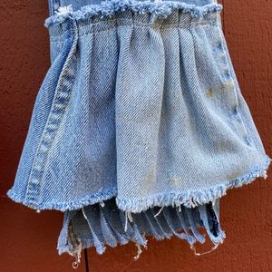 Restyled Vintage Jeans, jean skirts, jackets and T Shirts